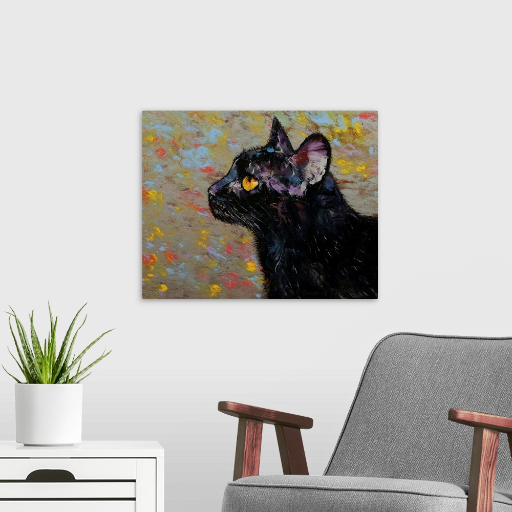 Deja vu - Black Cat Wall Art, Canvas Prints, Framed Prints, Wall Peels ...
