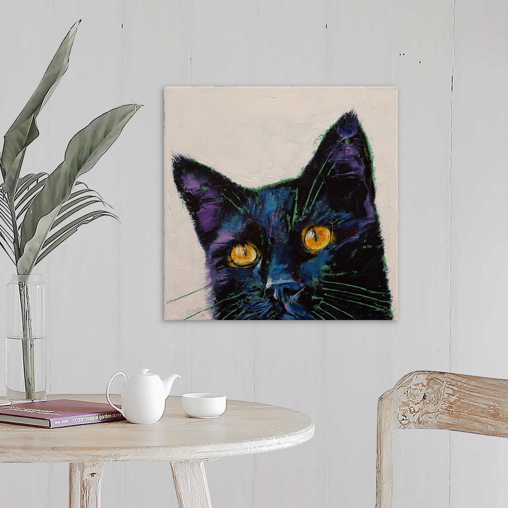 Killer - Black Cat Wall Art, Canvas Prints, Framed Prints, Wall Peels ...