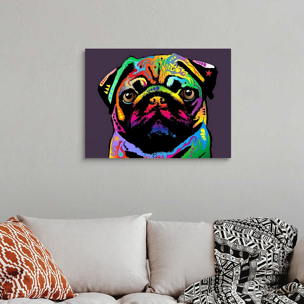 Pug Dog Wall Art, Canvas Prints, Framed Prints, Wall Peels | Great Big ...