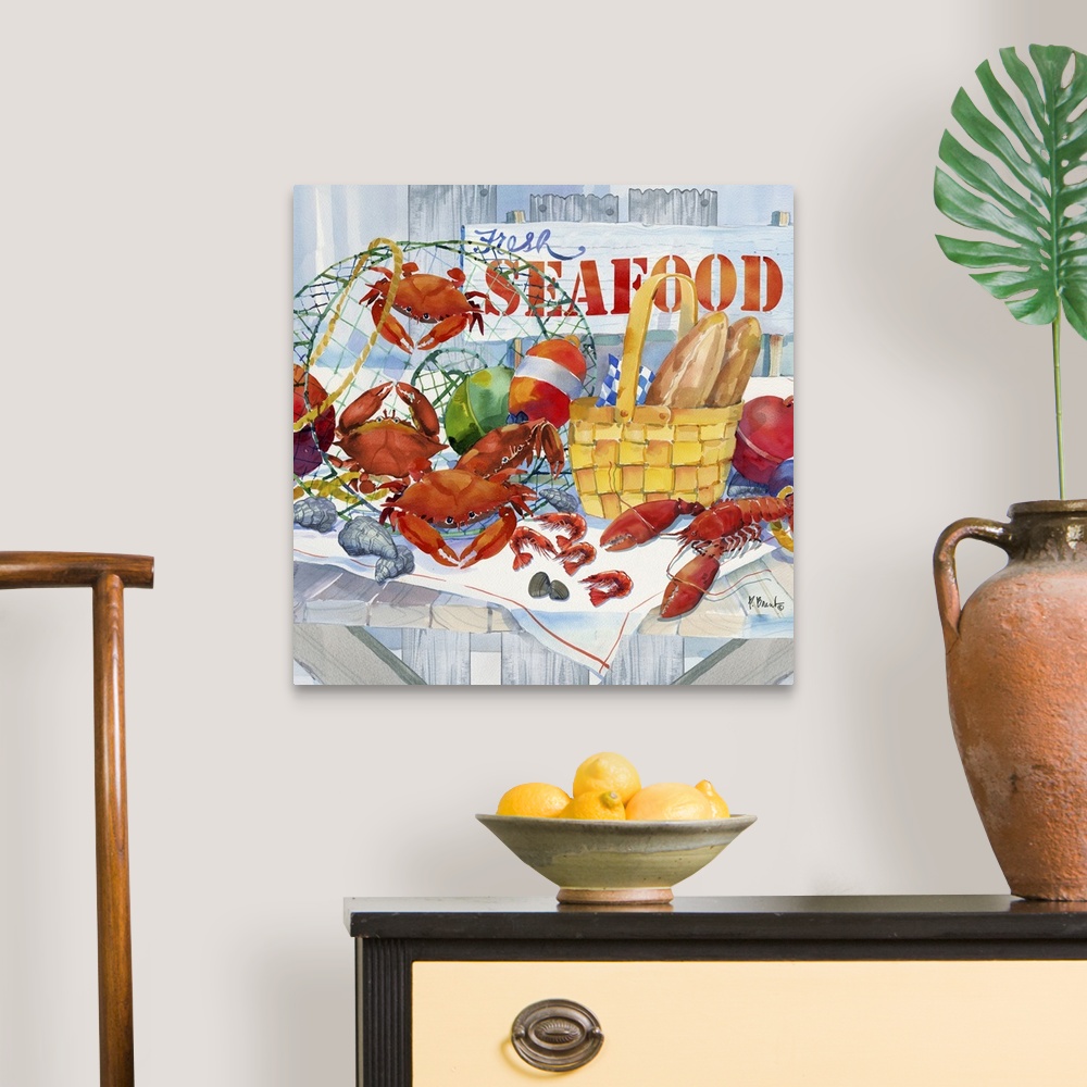 Seafood Galore Wall Art, Canvas Prints, Framed Prints, Wall Peels ...
