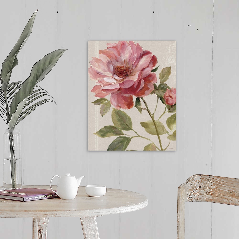 Harmonious Rose Linen Wall Art, Canvas Prints, Framed Prints, Wall ...