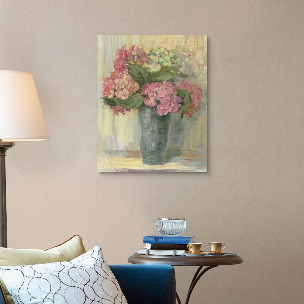 Pink Hydrangea Wall Art, Canvas Prints, Framed Prints, Wall Peels ...