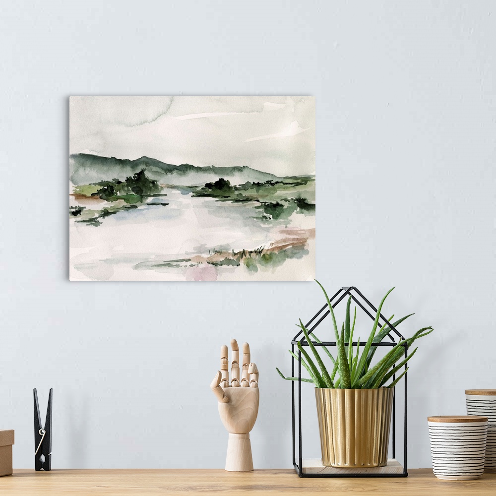 Lake Mist II Wall Art, Canvas Prints, Framed Prints, Wall Peels | Great ...
