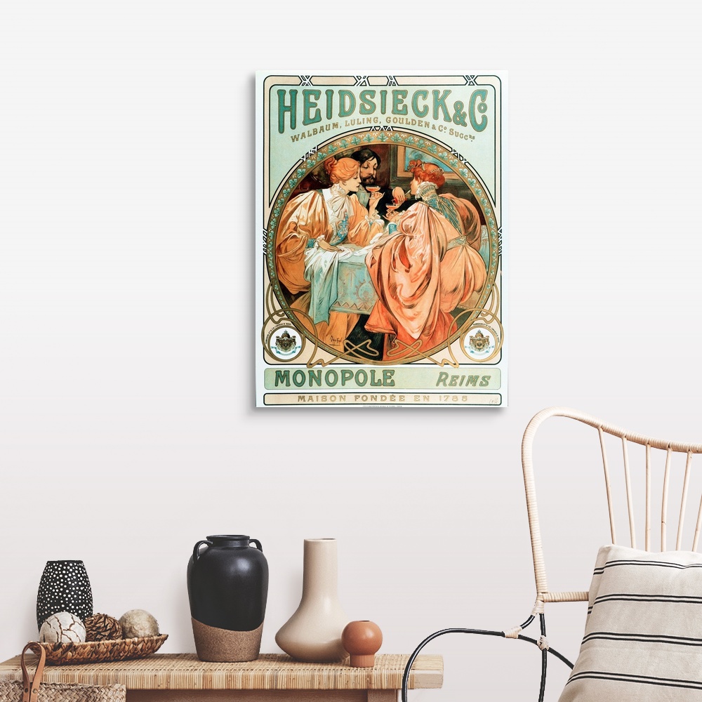 Moet Chandon 1899 by Alphonse Mucha Champagne Poster Art Moet Chandon 1899 by Alphonse Mucha Champagne Poster Art