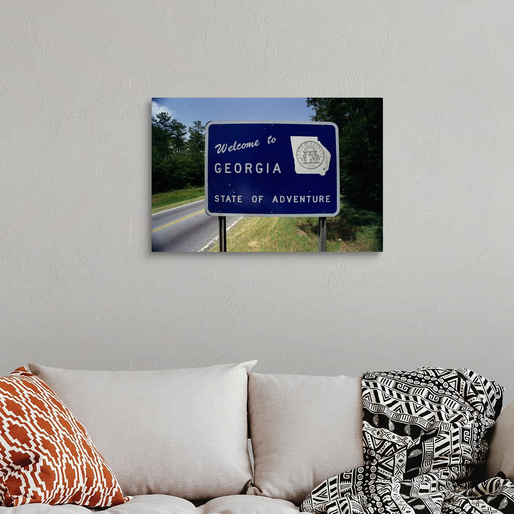 Welcome to Georgia State Sign GA Wall Art, Canvas Prints, Framed Prints ...