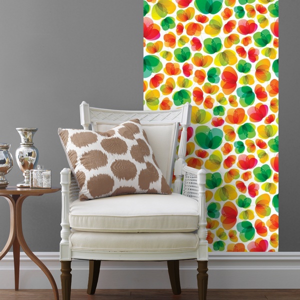 Abstract Poppies - Removable Wallpaper - Canvas On Demand®